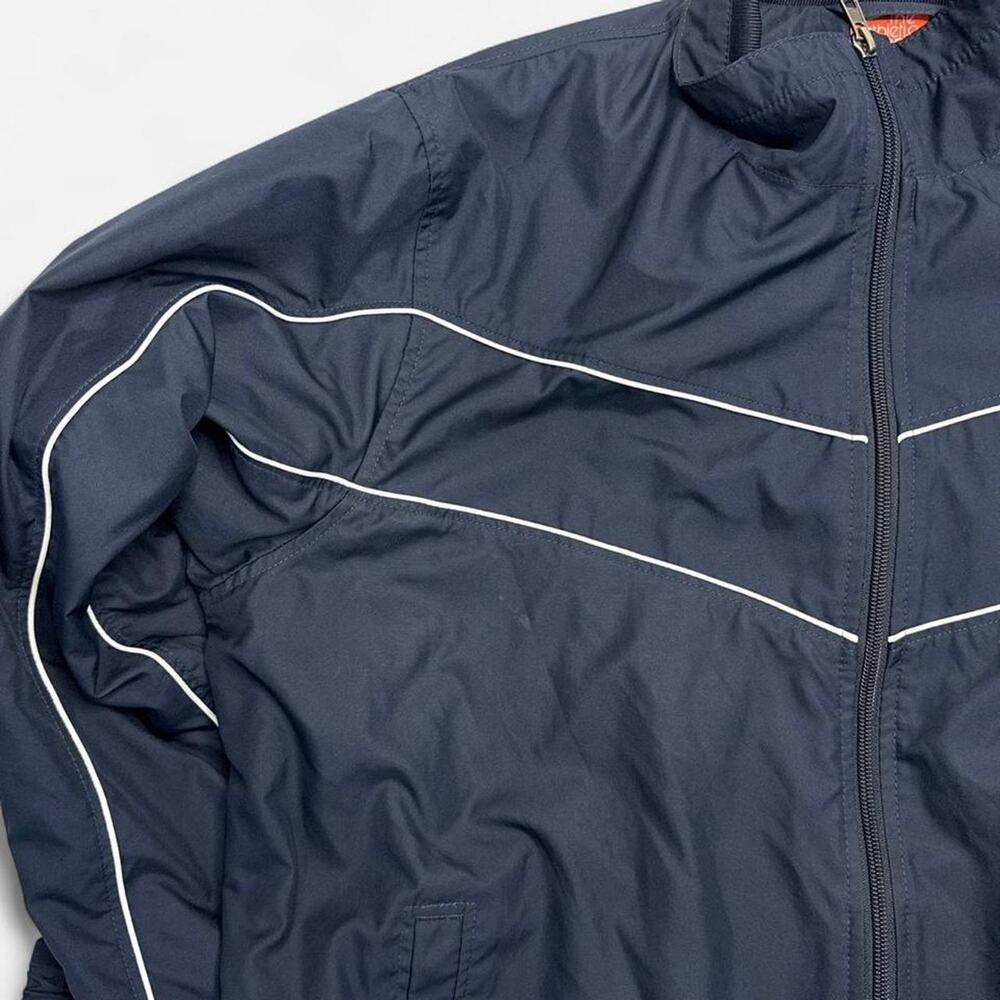 Nike Y2K Athletic Dept Navy Full Zip Windbreaker Jacket Men’s Large Mesh Lined - Picture 7 of 8